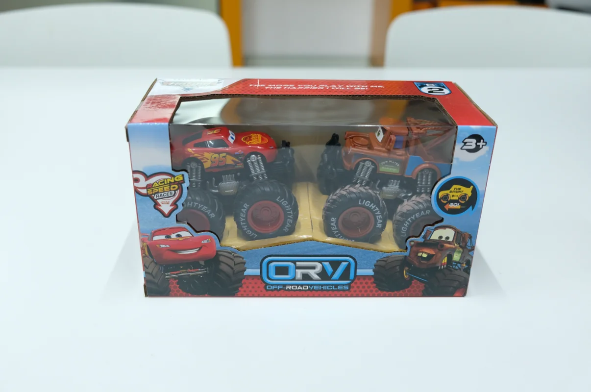 ชุดรถออฟโรดดิสนีย์ abDual Inertia รุ่นพลาสติกหลากหลายแบบสำหรับของเล่นและงานอดิเรก รถยนต์ทั่วไป ชุด 2 คัน