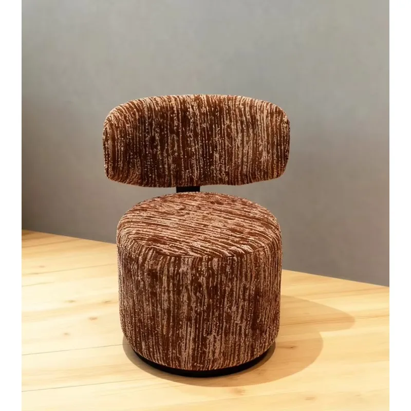 

Nordic Modern Metal Frame, Fabric Swivel Base Leisure Chair Living Room Sofa Chair