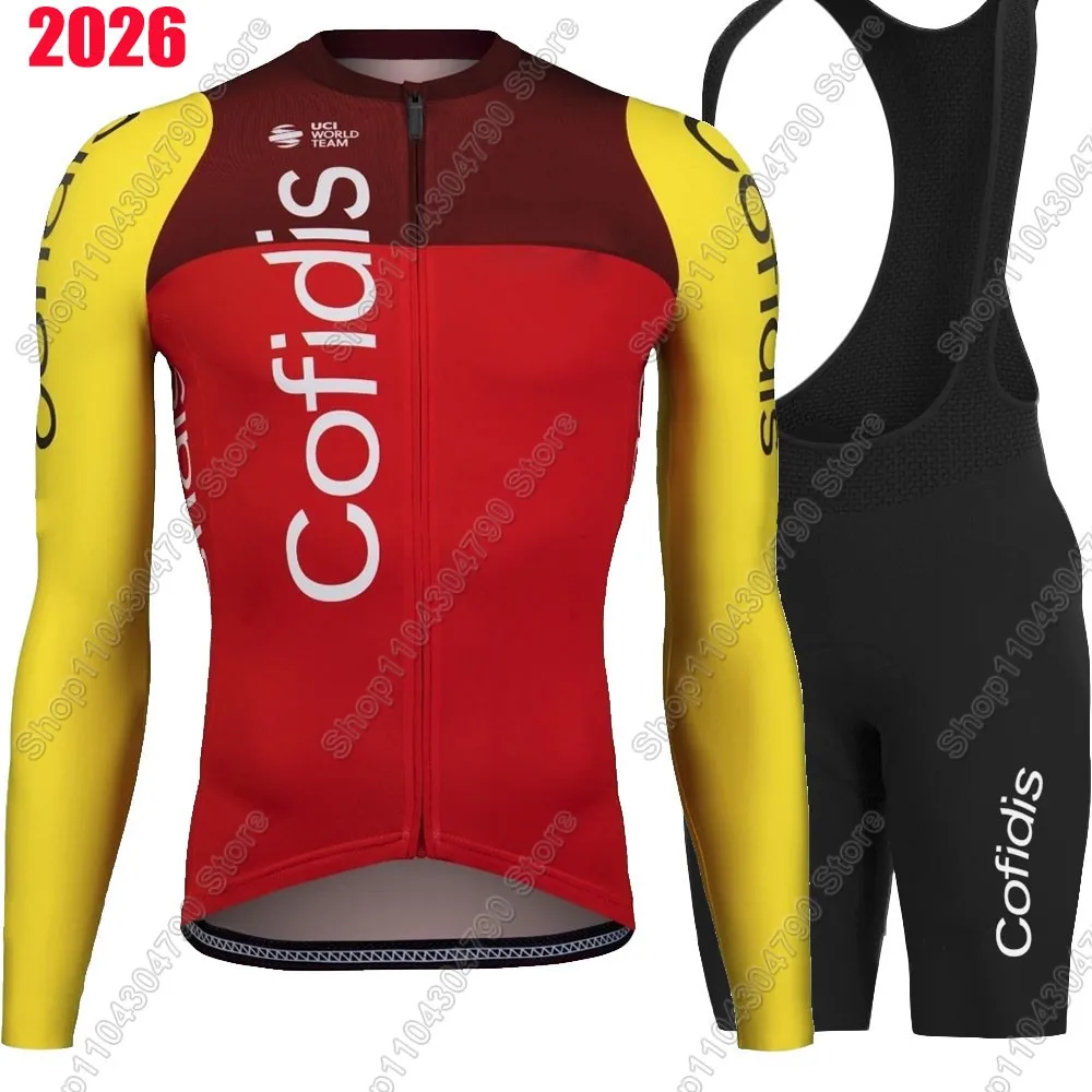 

Cofidis 2026 France Team Cycling Jersey Set Men Short Long Clothing Road Bike Shirts Suit Bicycle Bib Shorts MTB Maillot