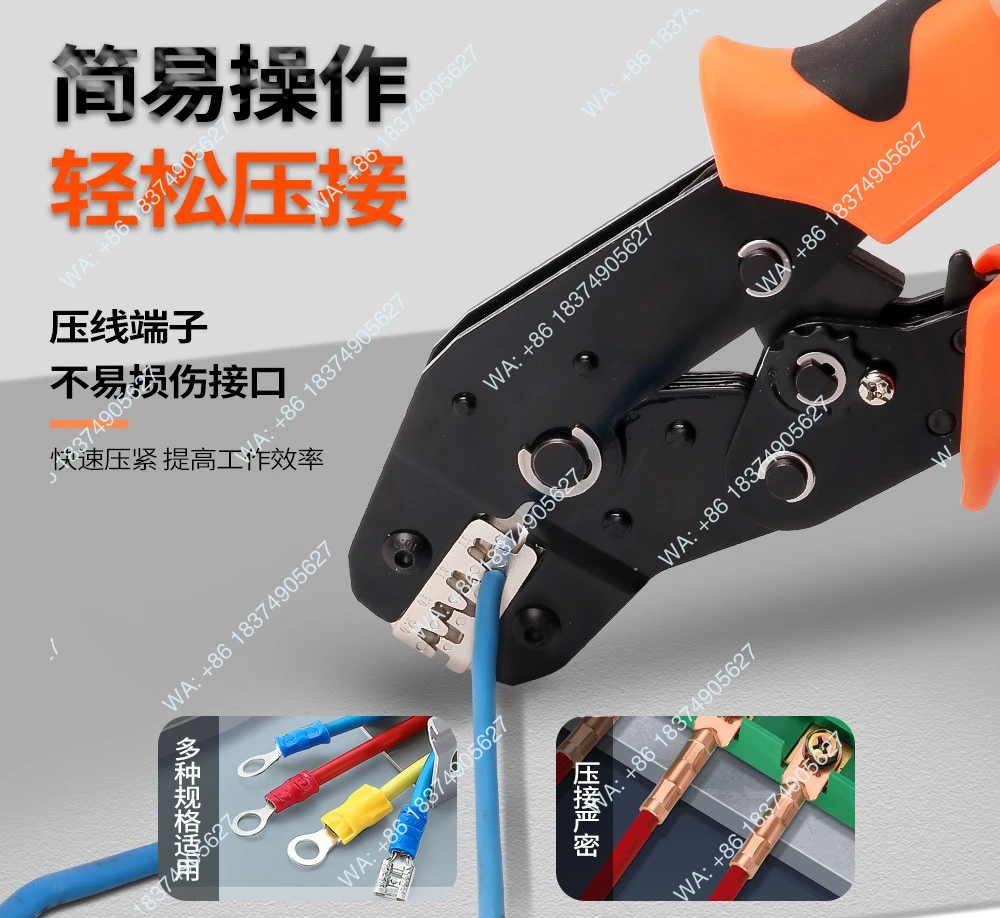 It can quickly adjust the head change crimping pliers, and the labor-saving jaw tool wire stripper
