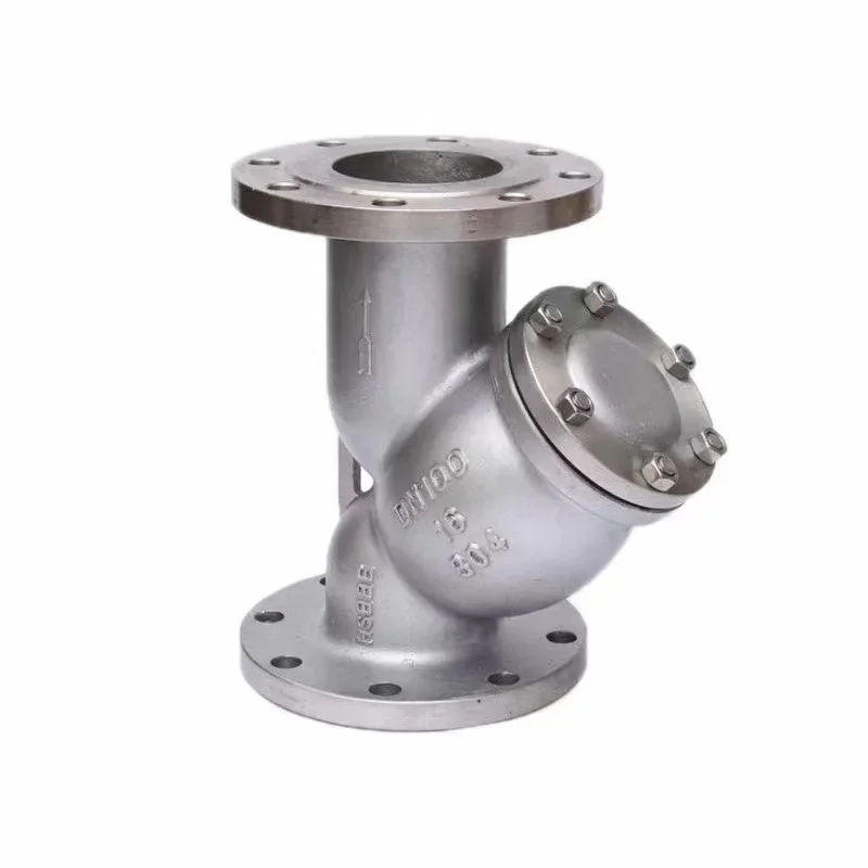 GL41W Series Y Strainer 304 316L Stainless Steel Flange Connection Anti-corrosion Pipe Filter