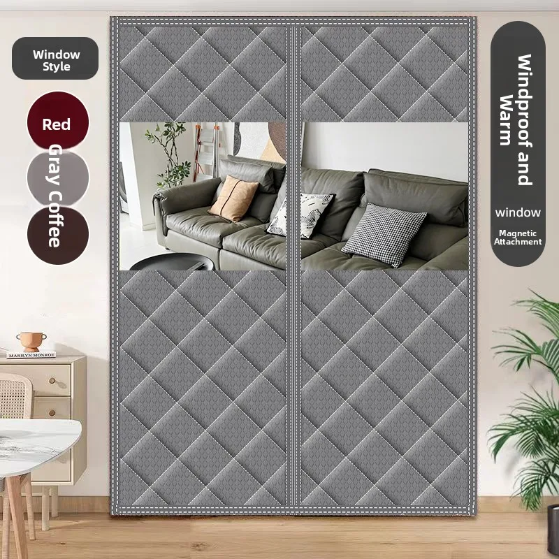 

Утепленная хлопковая дверная штора: теплоизоляция, защита от холода, ветрозащита для дома и коммерческого использования, современный простой дизайн