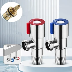 Triangle Valve Stainless Steel Hot Cold Inlet Valve Toilet Water Stop Valve Water Heater Valve Kitchen Sink Basin Triangle Valve