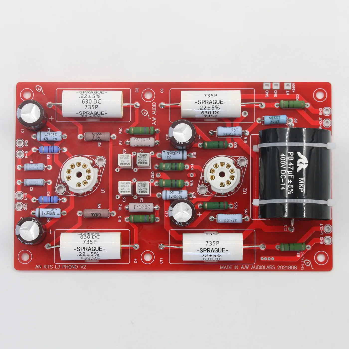 Zestaw wzmacniacza audio HiFi 12AX7+6922 Tube Phono Kit Audio Amplifier ...