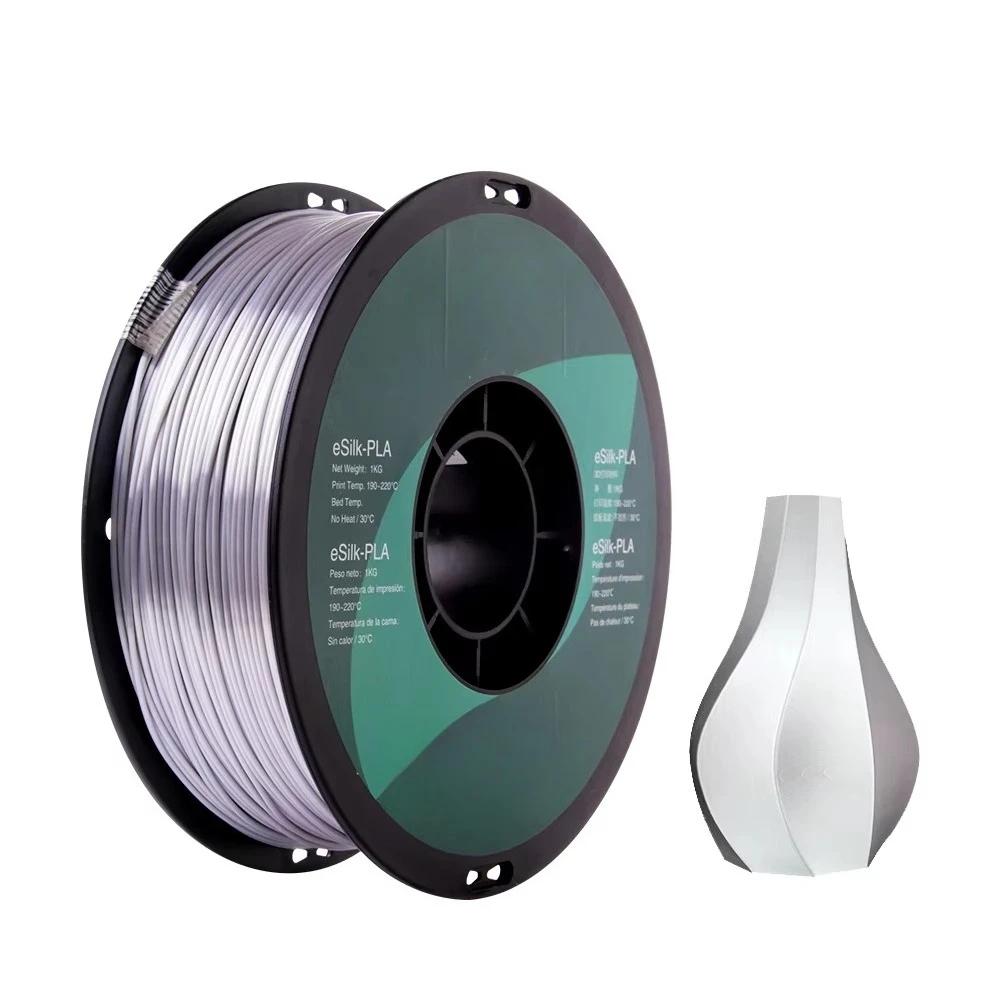 1.75mm Silk Gloss PLA Filament Uniform Diameter Bubble-Free Material For Decorative Crafts & Art Model FDM Printing