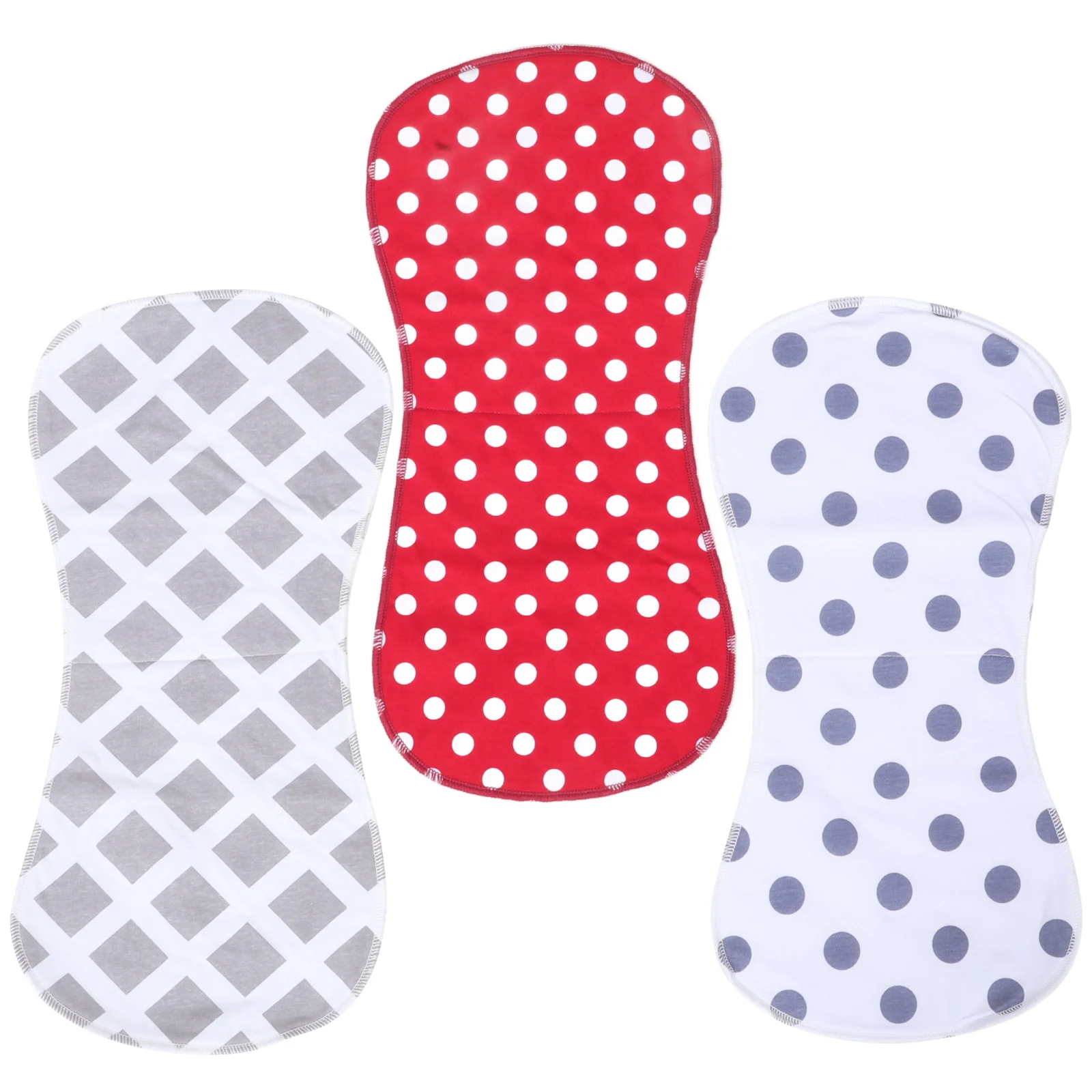 

3Pcs Burp Cloth for Baby Absorbent Lightweight Foldable Newborn Sweat Towel Cotton Drool Bib Nursing Care Gift