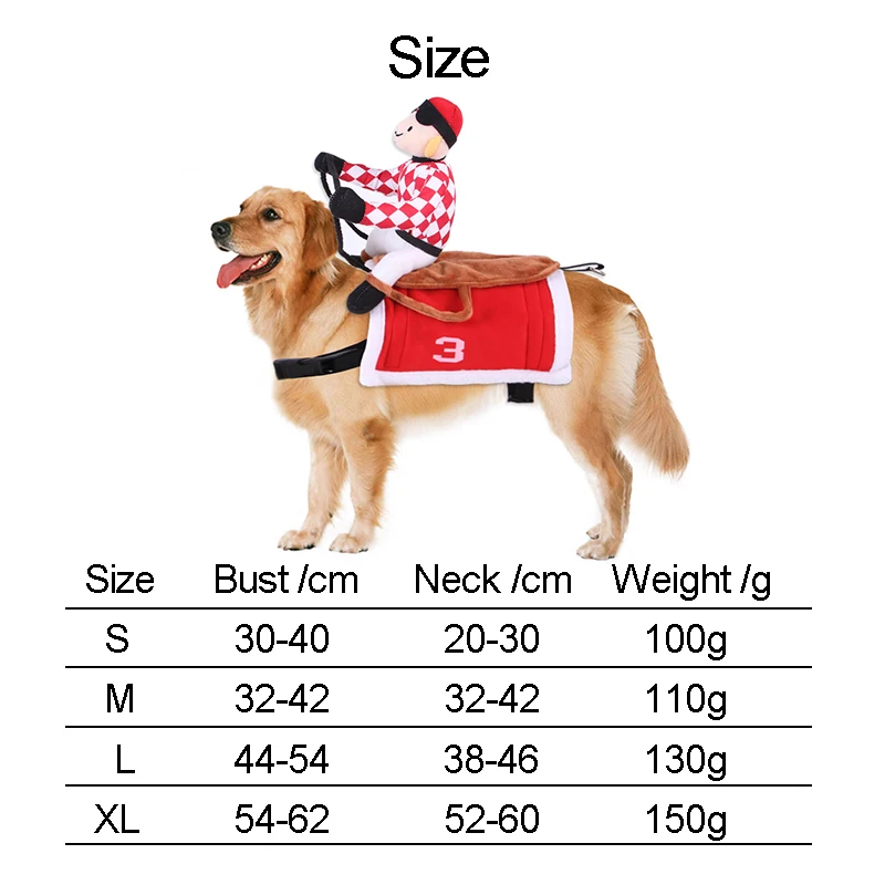 Horseback Riding Pet Costume Jockey Coat Dog Clothes Cospaly Horse Racing Clothing Rider Costumes Cat Clothes Pets Decoration