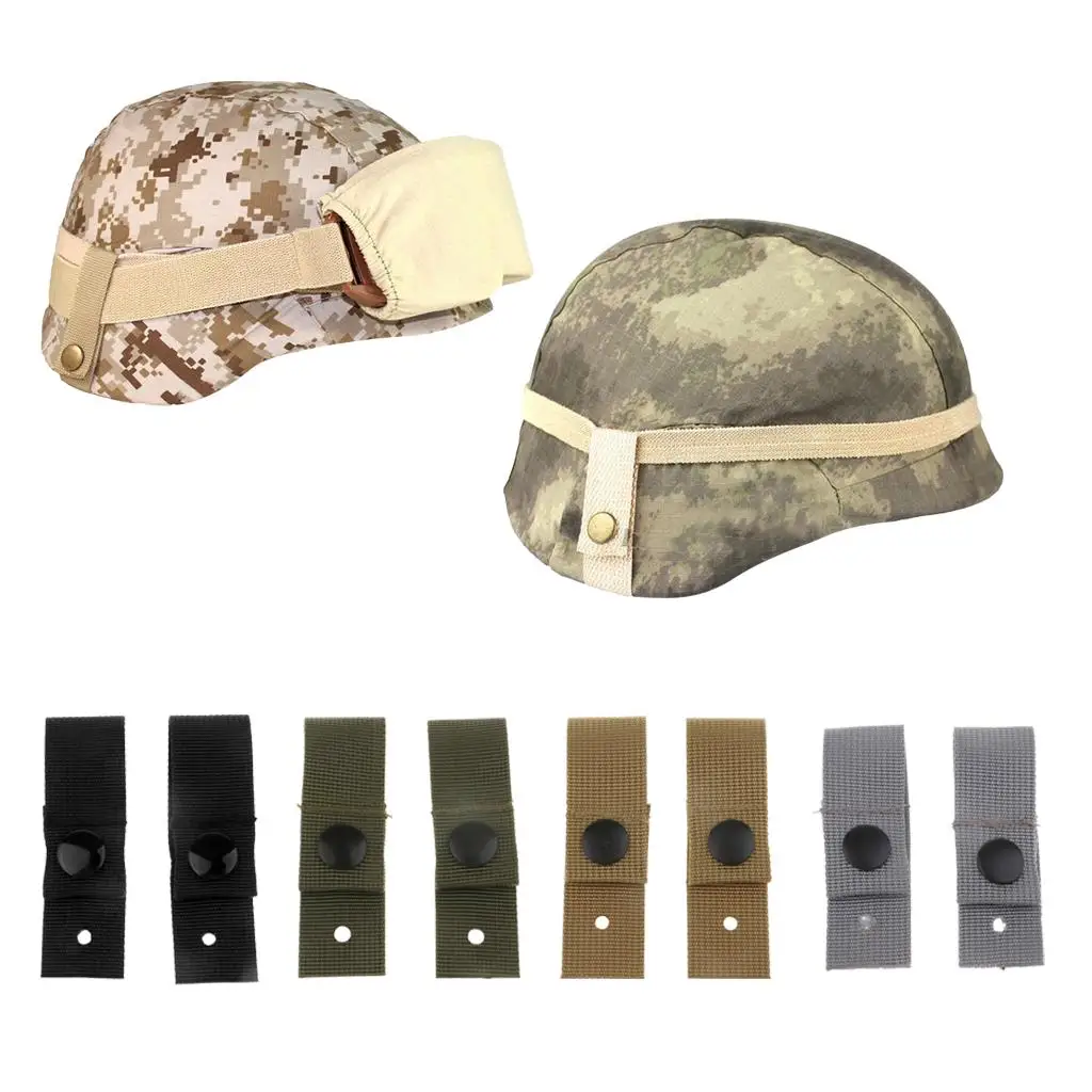 

2pcs Army Nylon Goggle Fixing Straps for MICH M88 ACH SDS Helmet