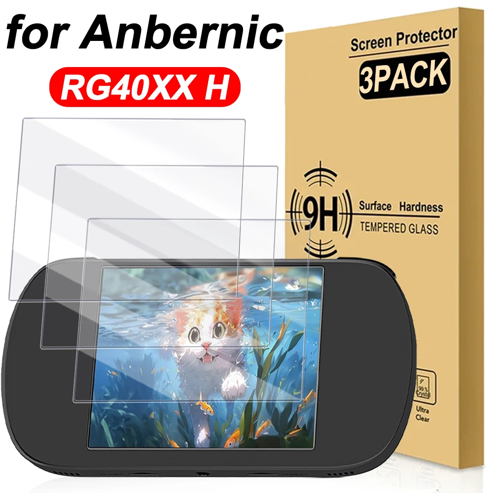 

1/2/3PCS Game Console Screen Protectors Tempered Films for Anbernic RG40XX H Tempered Glass Protective Covers Accessories