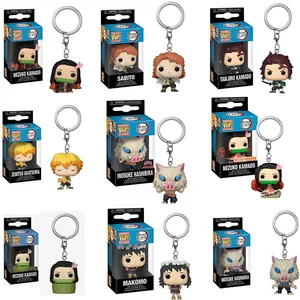 Funkoschlüsselpockt mit Demon Matador, Tanjiro, Kamaro, Nezuko, Kamado, Zenitsu, Agatsuma, Inosuke, Hashibira, Spielzeug, Gegenwart 6 Hauptverkaufs Funko Pop Tanjiro Kamado - №3