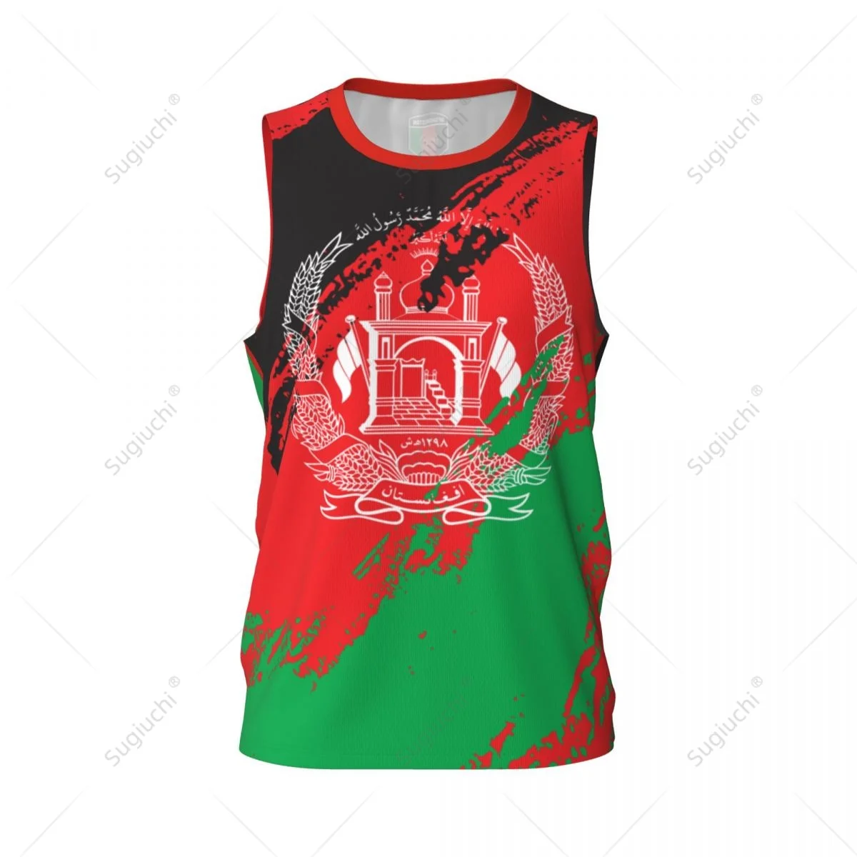 Men Basketball Sports Afghanistan Flag Running Fitness Multifunction Jersey Sleeveless shirt Custom Name Nunber Exclusive