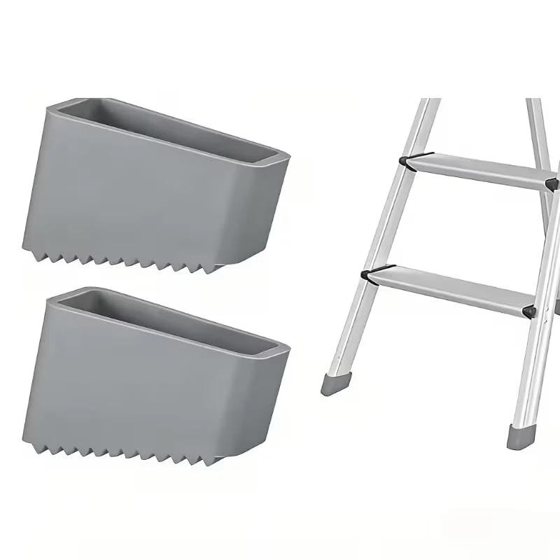 2Pcs Rubber Ladder Feet Covers Non Slip Mats Thickened Protector Bumpers Floor For Telescopic Ladders Ladder Pads