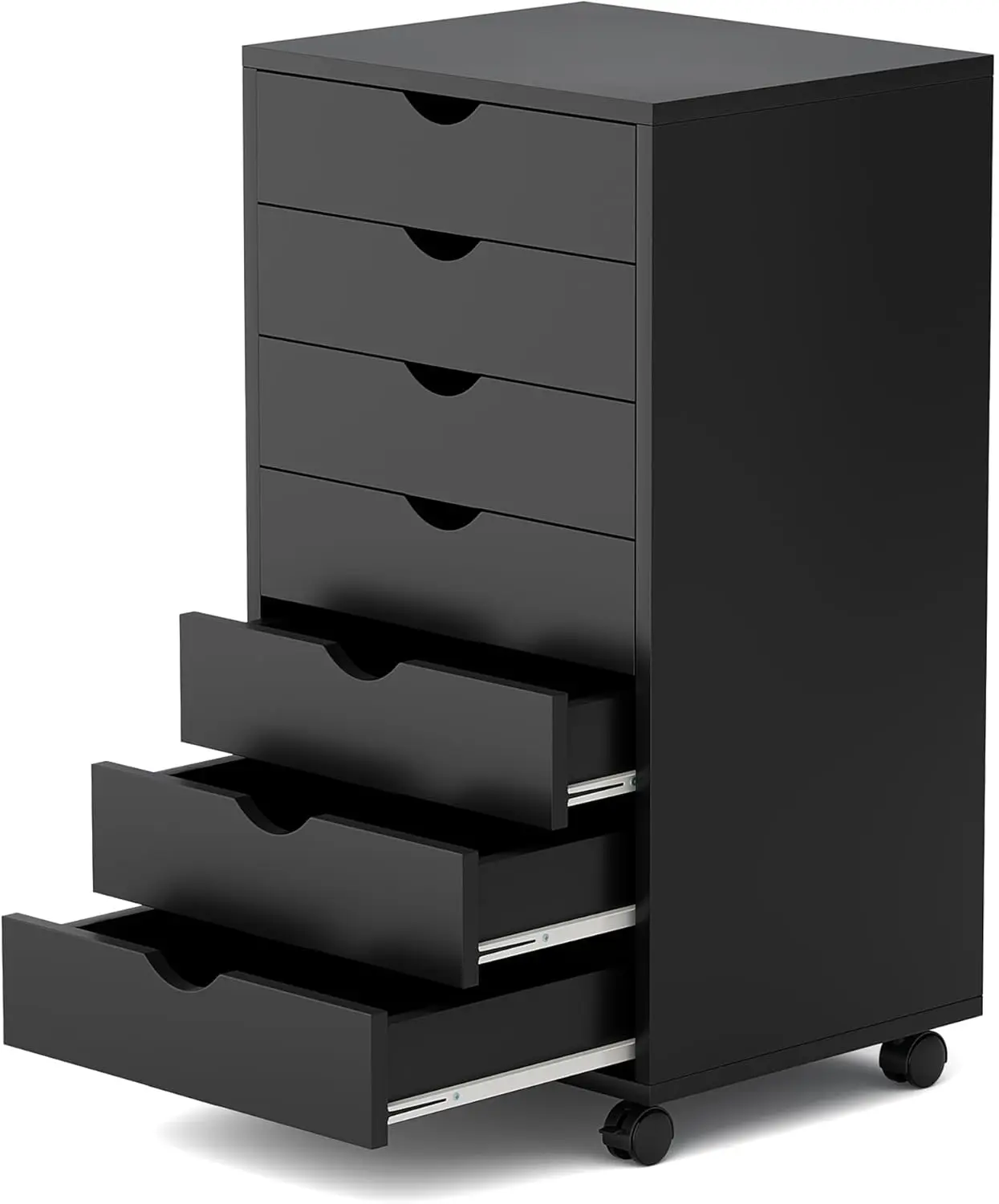 

Мобильный шкаф для документов с 7 ящиками, органайзер для хранения под столом на колесиках, подставка для принтера для небольшого стола