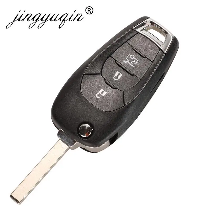 Jingyuqin 433.92Mhz FSK 4A Chip Car Remote Flip Key per Chevrolet Cruze 2015 Cavalier Trax Sonic Spark 2019 Aftermarket PCB