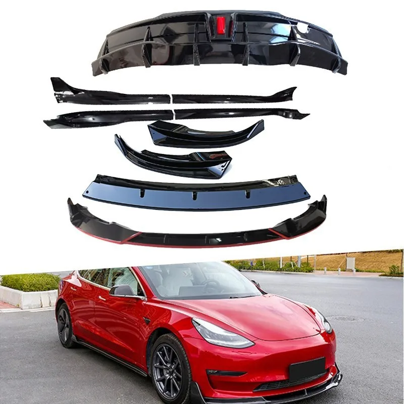 Per modello Y labbro paraurti anteriore posteriore per Tesla Model Y 2021-2023 accessori per modello 3 Chin diffusore Body Kit Spoiler esterno