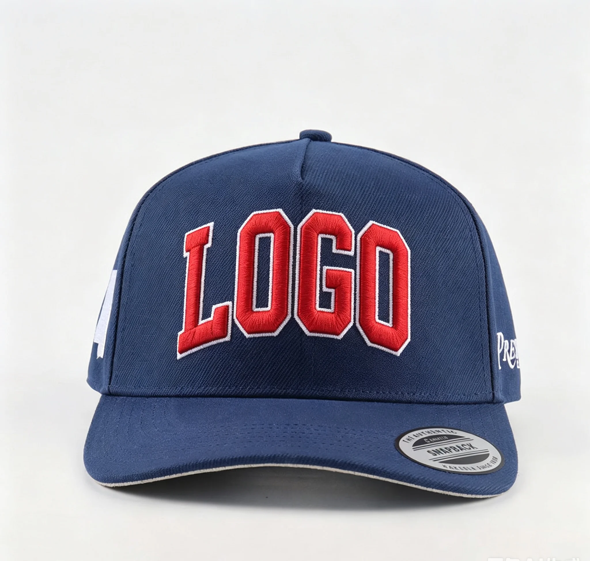 Unisex 5 Panel Baseball Sports Cap Vintage Snapback Customizable Unique Raised Text Embroidery a Frame Hat for Men And Women