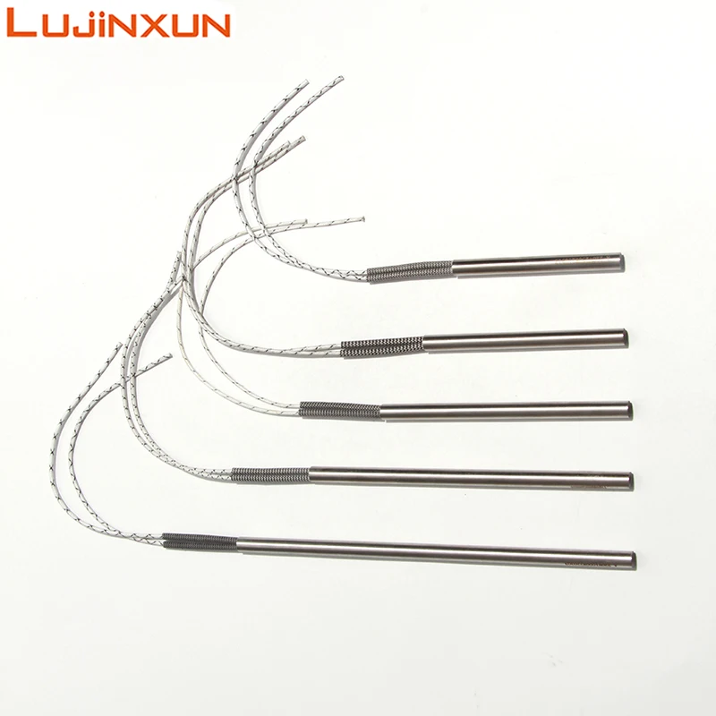 LUJINXUN 220V 300W 304SS Igniter Hot Rod 10x100-180mm Single Head Straight Heating Tube Wood Pellet Stove Parts 1PC