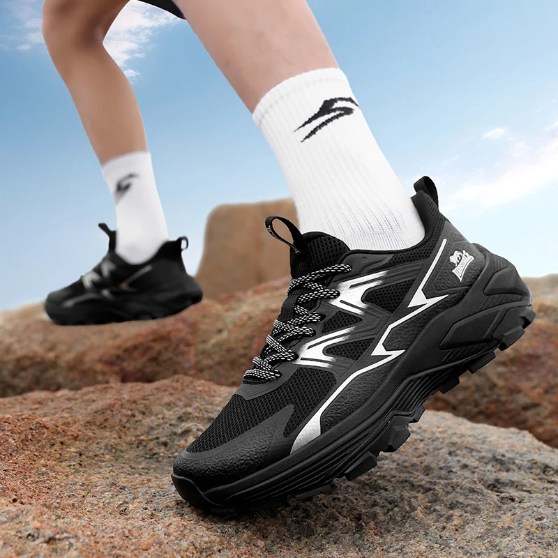 

Outdoor hiking shoes mountaineering shoes breathable shock-absorbing anti-slip lightweight sports shoes multi-functional lacing