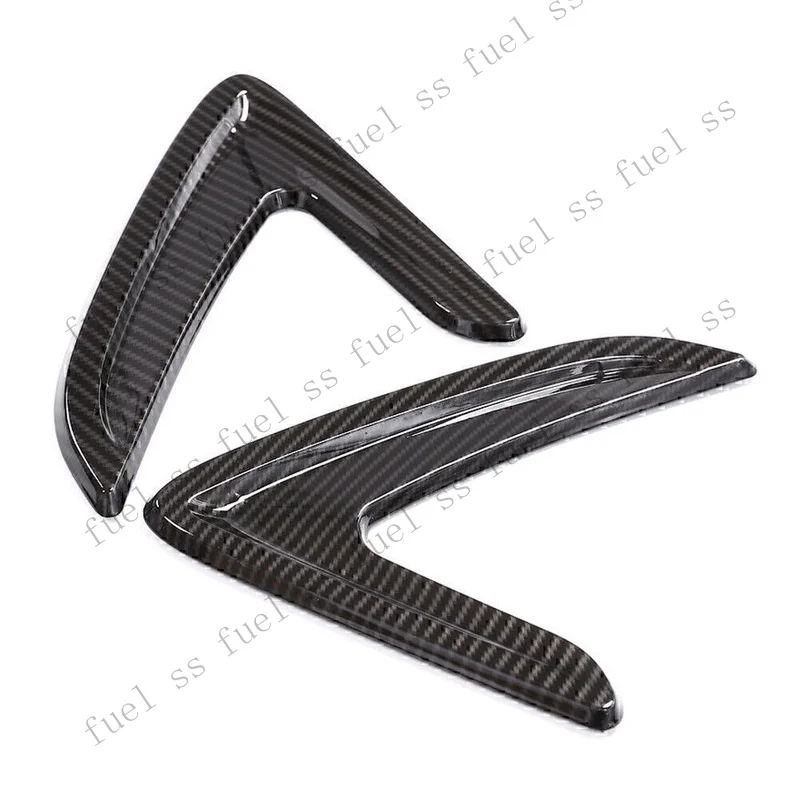 S+ For BMW 3Series F30 13-18 Fender Side Air Vent Outlet Cover Trim Carbon Look 3