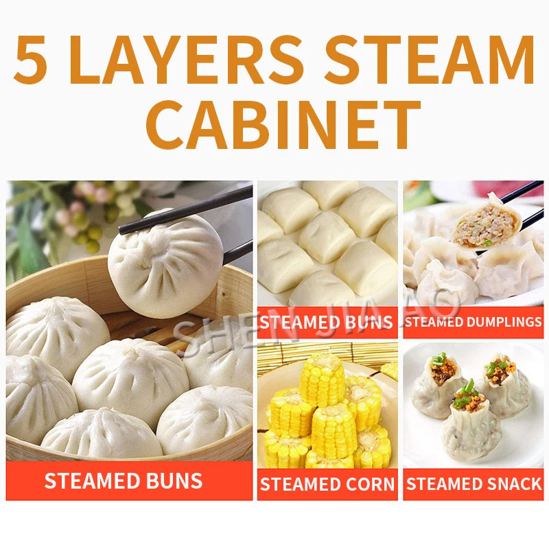 FD-500 commercial    steaming cabinet full automatic insulation steamed bread snack steamer    steamer desktop steam