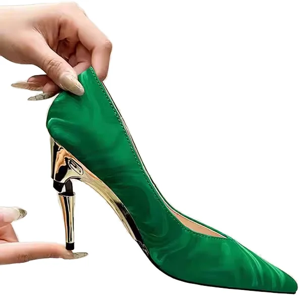 

Fashion women's folding high heels stilettos pointed sexy high heels women's shoes