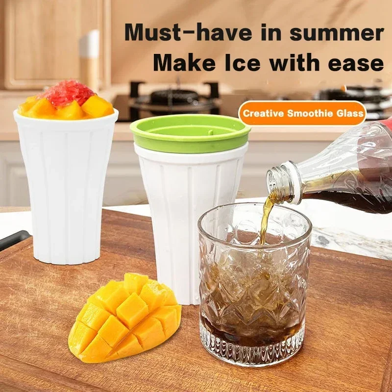 Cup Maker Durable Ice Homemade Slush Milkshake Smoothie Cream Bottle Squeeze Slushy Quick