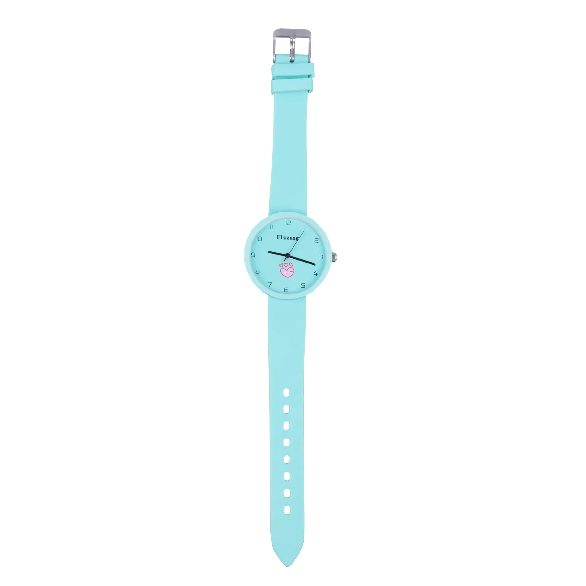 

Minimalist Quartz Watch Light Green Waterproof Kids Wristwatch Fashion Durable Strap Accurate Electronic Watch