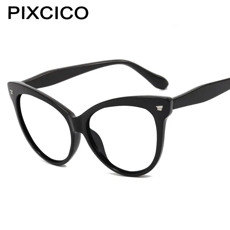 R56436 Retro Cat Eye Reading Glasses for Women Presbyopic Glasses Oversized Cat Eye Trend Optical Computer Transparent Glasses