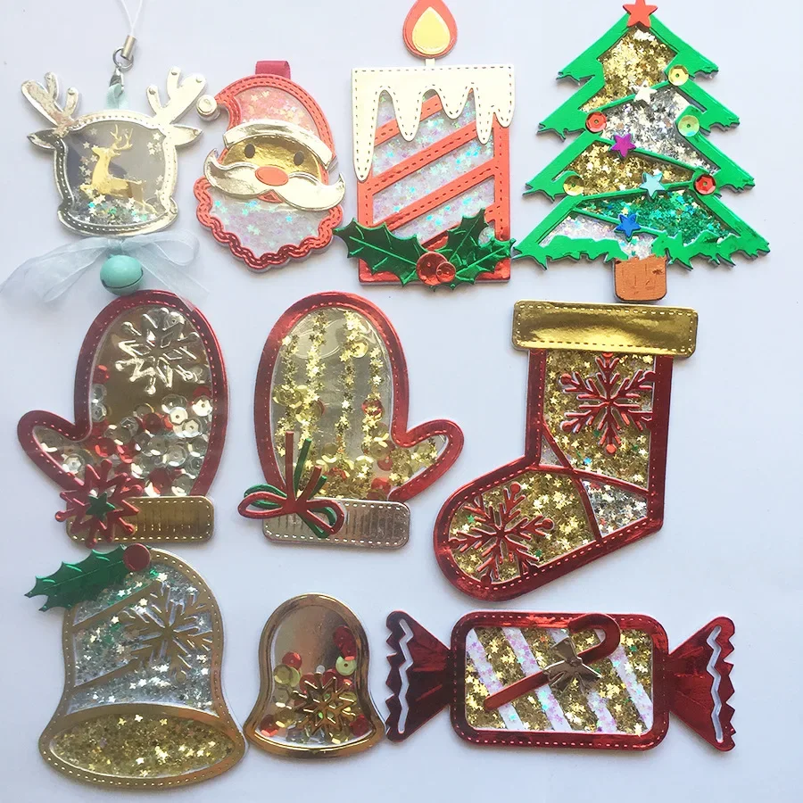 

Christmas Tree Candy Metal Cutting Dies DIY scrapbooking 2024 New Arrival Background Paper Craft Supplies Stencil Shaker Cards