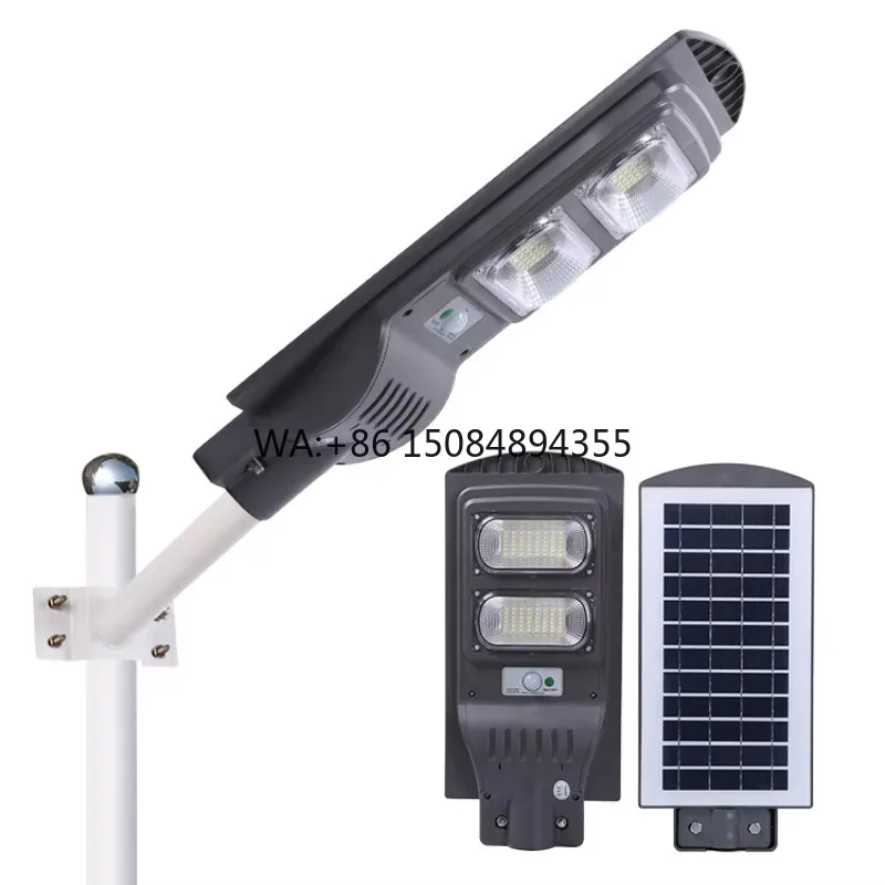 100wソーラーled街路灯、エネルギー貯蔵パネル付き屋外ランプ、ip65バッテリー電源、道路、庭園、高速道路用