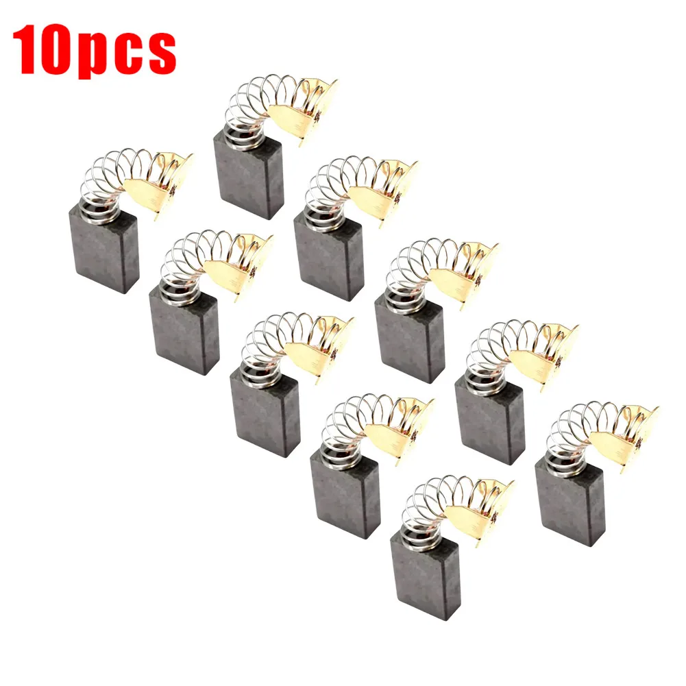 10PCS Carbon Brushes Black Gold For DW362K Motor Parts Replacement Tool 6.5mmx13.5mmx19.3mm Accessories 10PCS Carbon