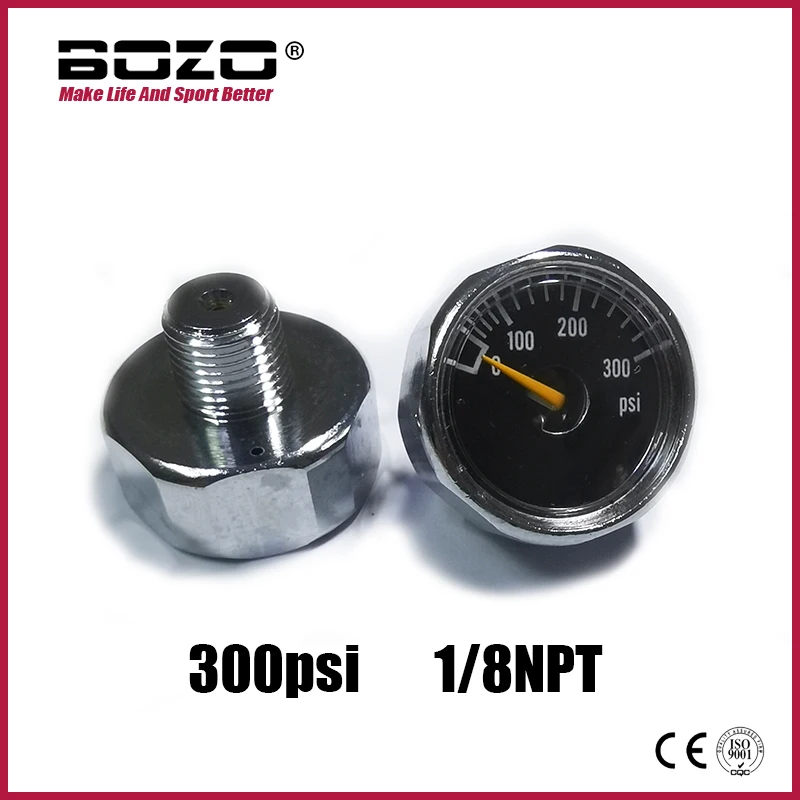 

Mini 25mm/1inch 300psi Manometer Gauge 1/8NPT Diving Mountaineering Accessories