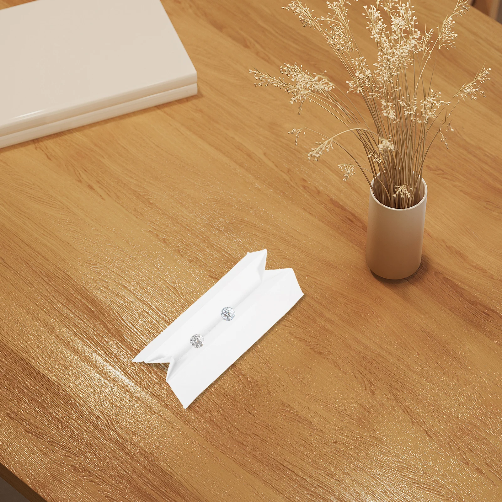 6 قطعة أداة بطاقة الدرجات الماسية قابلة للطي ومضادة للانعكاس لمقارنة الألوان وتحديد المجوهرات والأحجار الكريمة من الورق المقوى #6