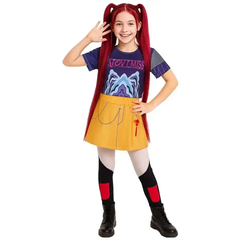 CyHuntrix Golden Kpop Demon Hunters Rumi Mira Zoey disfraz Cosplay niños niñas fiesta de cumpleaños Halloween ropa para el escenario