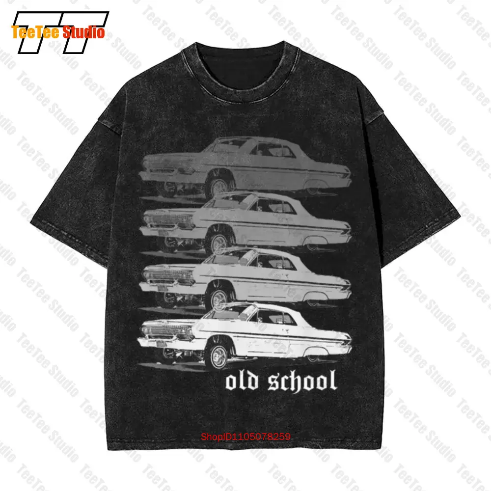 Винтажная футболка большого размера Old School Lowrider Cholo Gangster S054 Винтажная футболка большого размера Old School Lowrider Cholo Gangster S054