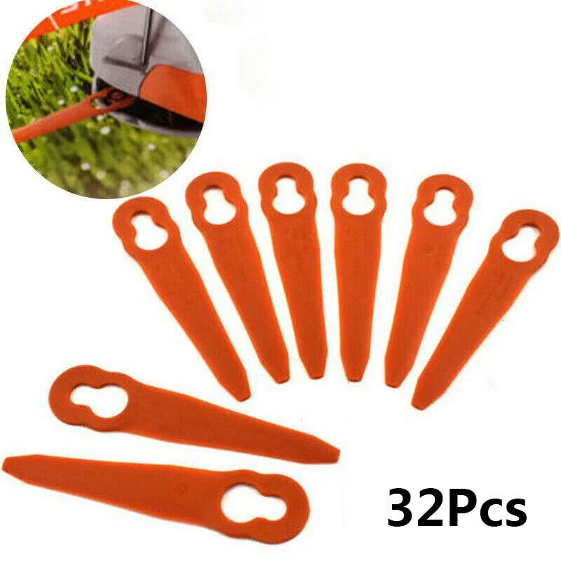 

32pcs Plastic Cutter For Stihl PolyCut 2-2 Trimmer Lawn Mower 4008 007 1000 Garden Power Tool Replacement Parts