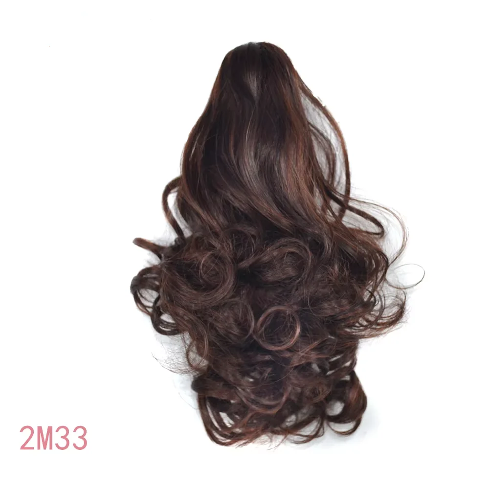 12 Zoll Lockiger Clip-In Pferdeschwanz Haarverlängerung Langes Welliges Synthetisches Haarteil Voluminöser Clip-In Pferdeschwanz für Damen Partykleidung – Detail 17