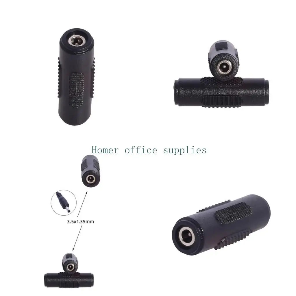 K43B 2 Pack 3.5X1.35Mm Female to Female Converter for CCTV Camera LED Light Routers Speaker Power Supply Connector