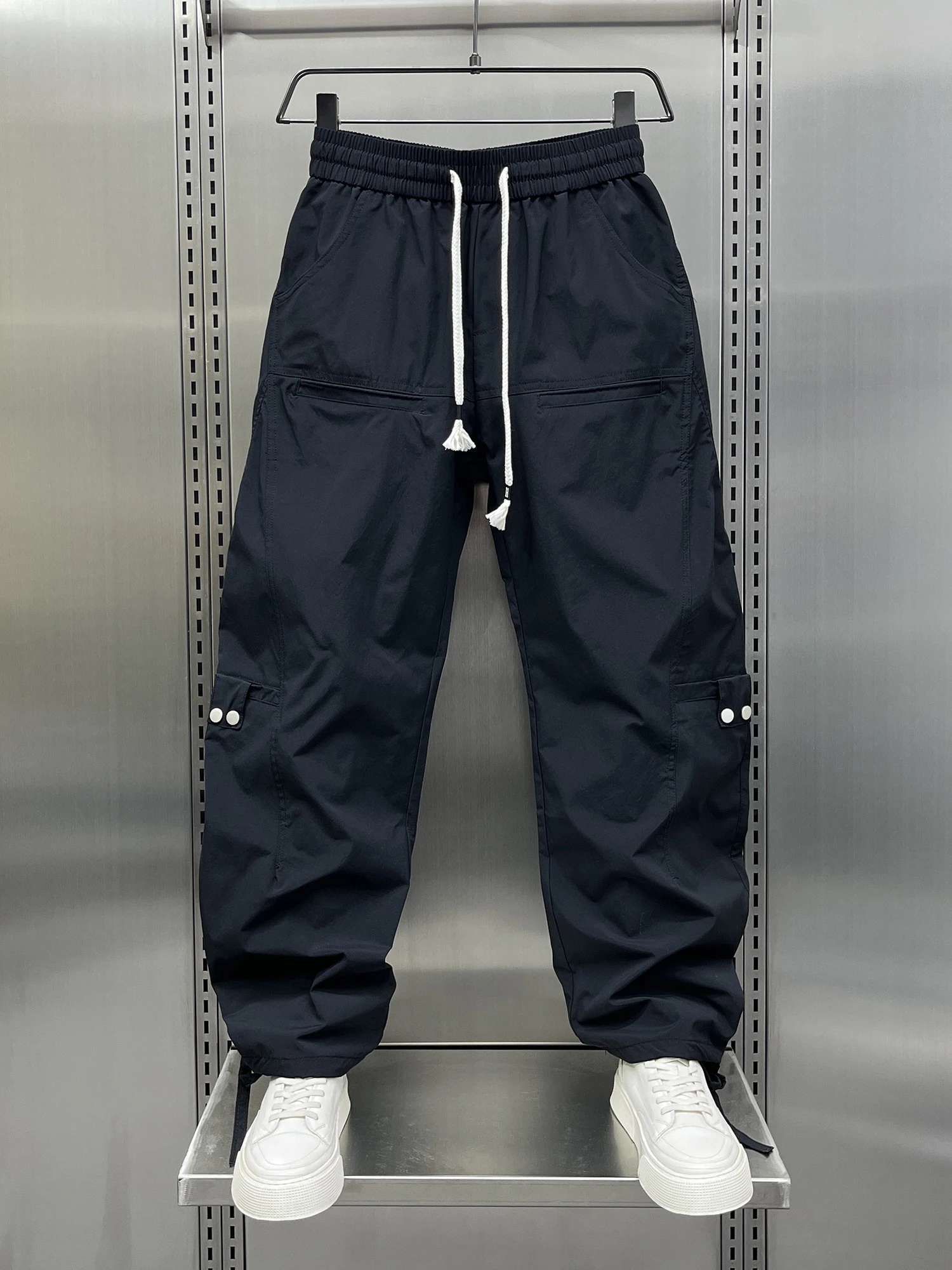 

Youthful Haome Loose Fit Casual Workwear Pants Men's Spring Autumn Sle Trendy Bla Slimming Sports Pants