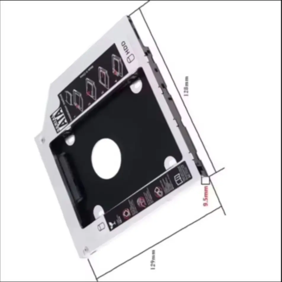 2nd 2.5 Hard Drive HDD Optical bay Caddy Bracket Tray for Asus F550C F550CA F550CC R551LA S550 S550C S500 S500CA S551 N550 K550