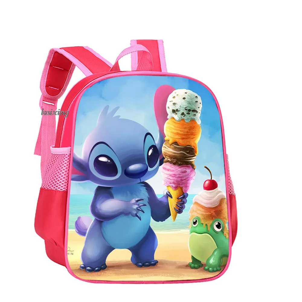 12 Inch Backpack Lilo And Stitch For Boys Girls Kids Bag Children School Backpack Infantil Kindergarten Book Bags Mochilas Gift