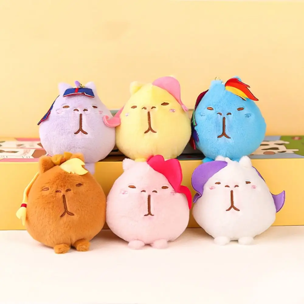 Pinch Capybara Plush Pendant Bangs Squeeze Squeak Capybara Plush Keychain Speak Multicolour Plush Dolphin Doll Pendant