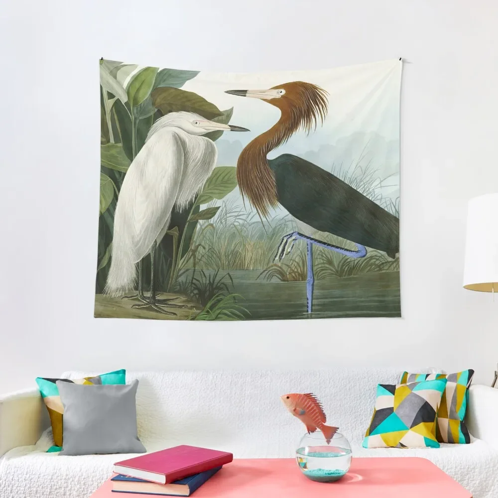 

Purple Heron - John James Audubon Birds of America Tapestry Kawaii Room Decor Home Decor Accessories Tapestry