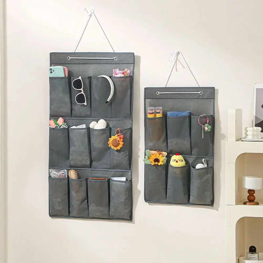 Wall-Mounted Sundries Shoe Organizer Fabric Closet Bag Storage Rack Hanging Over The Door Cloth Bag