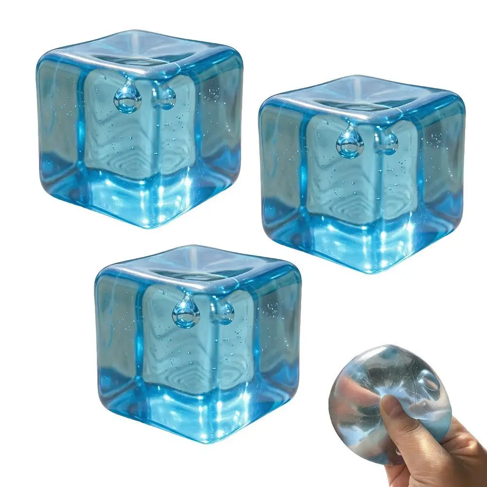 

Прозрачная сенсорная игрушка-антистресс «Кристальные кубики льда» для снятия напряжения и досуга