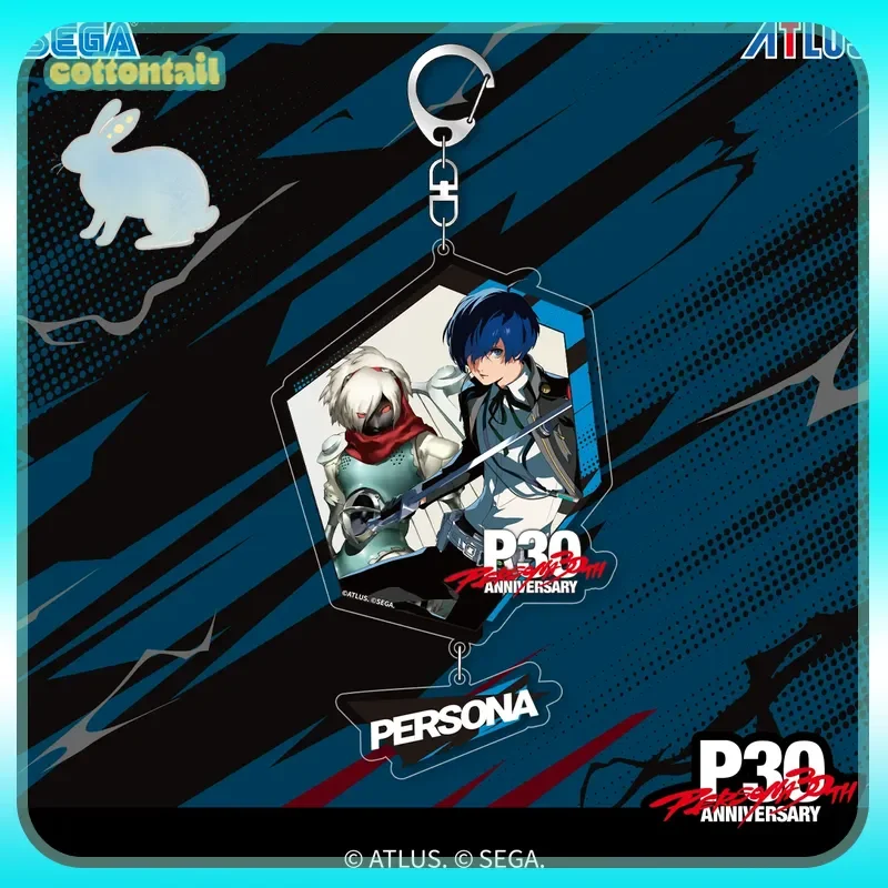 

Original Persona 30th Anniversary Reflective Mirror Acrylic Keychain Pendant Collectible Mini Birthday Gift Cute Girl Boys Gift
