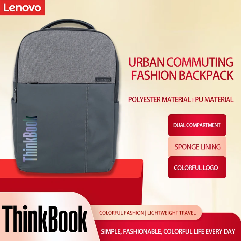 

Laptop Bag Lenovo Thinkbooktb520-B Business Backpack Black Gray 15.6inch Laptop Bag