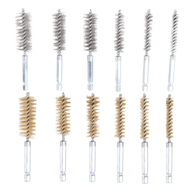 

ABUL-Hole Brush Cleaning Brush Set Steel Wire Hole Brush Set Stainless Steel Cleaning Brush For Electric Impact Drill