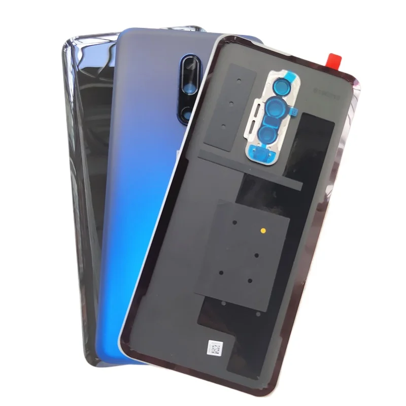 For Oneplus 7 Pro 7pro Glass Back Battery Cover Rear Door Housing Panel Case Replacement with Camera Lens+Adhesive