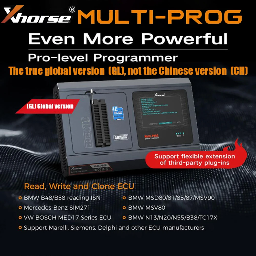 Xhorse VVDI Multi-Prog MultiProg Programmer Newly Support ECU & TCU Read/Write/Clone Update Version of VVDI Prog